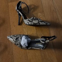 Snake Skin High Heels 