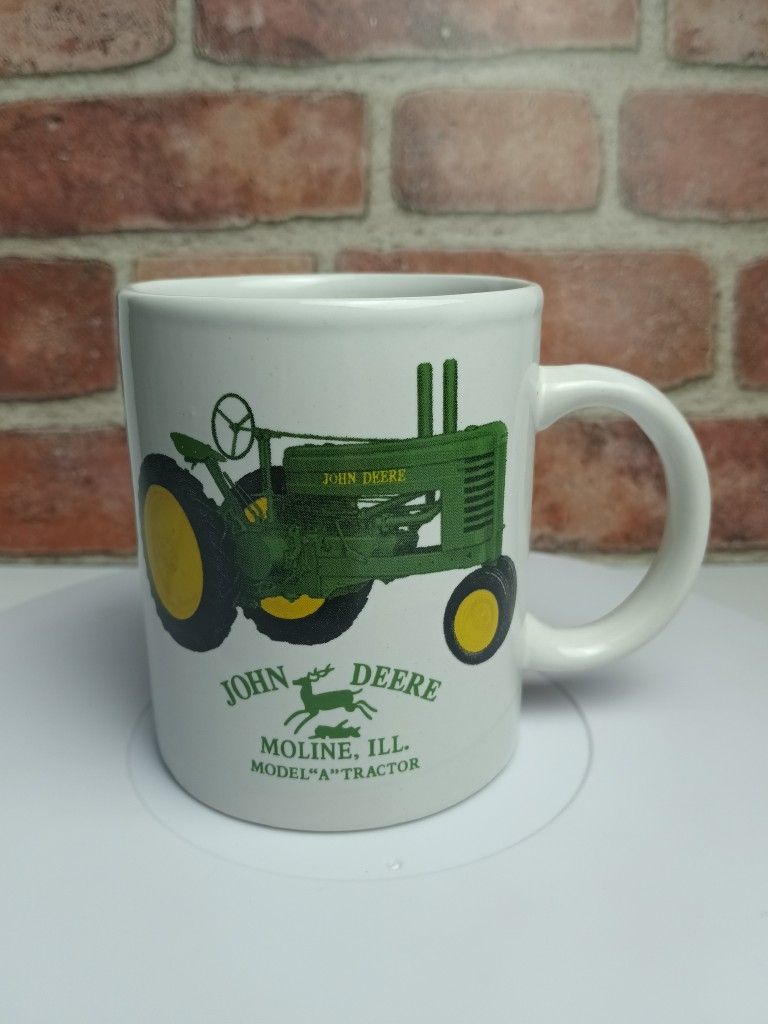 John Deere Tractor Coffee Mug Licensed Product Model "A" Moline, Illinois