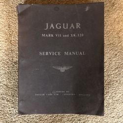 JAGUAR SERVICE MANUAL FOR MARK VII AND XK 120 MODELS