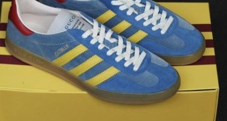 Gucci Gazelle 'Light Blue Suede' Men's Size 43.5/ 9.5