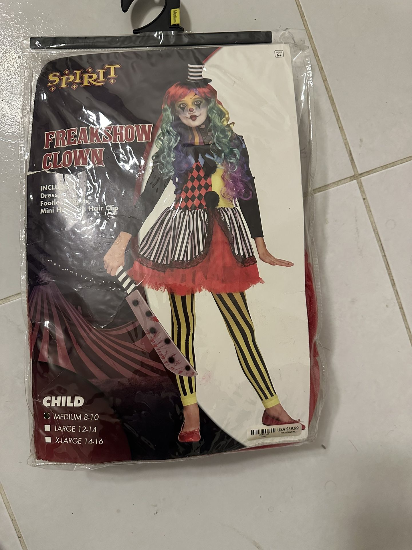 Freak show Clown Costume