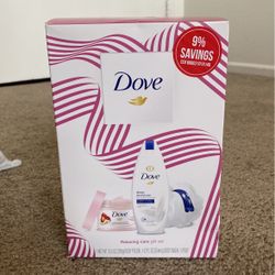 dove care body wash set never used