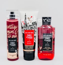 Limited Edition collection! BATH & BODY WORKS✨Netflix🗼Emily in Paris👠🎀❣️PARIS AMOUR❣️🎀👠4-pc Gift Set