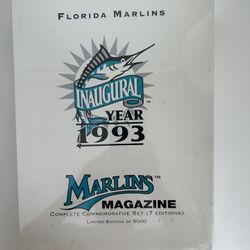 Vtg Florida Marlins 1993 Inaugural Year Marlins Magazine Set Of 7 Limited Edition 
