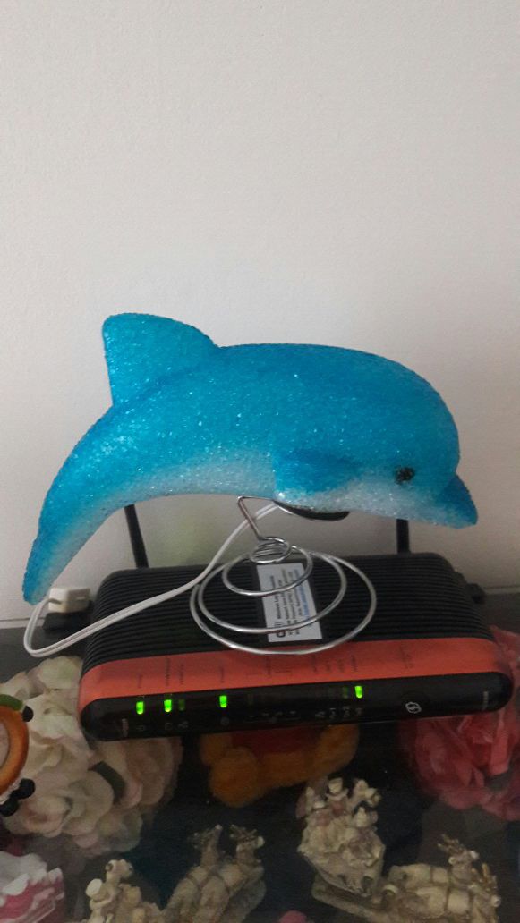 Dolphin sparkle lamp