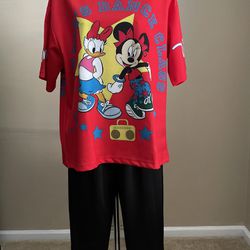 Minnie Mouse And Daisy Duck Shirt And Pants