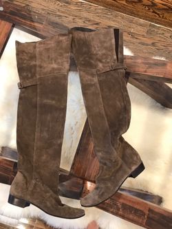 Thigh high suede boots size 38