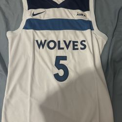 Anthony Edwards White Jersey Size Medium 