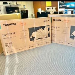 75 Tv Toshiba Smart 4k Hdtv In Box 6 Month Warranty. 