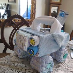 Diaper Jeep For Baby Showers Or Newborn Gifts