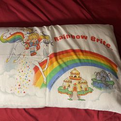 Vintage Rainbow Brite Pillow Case 