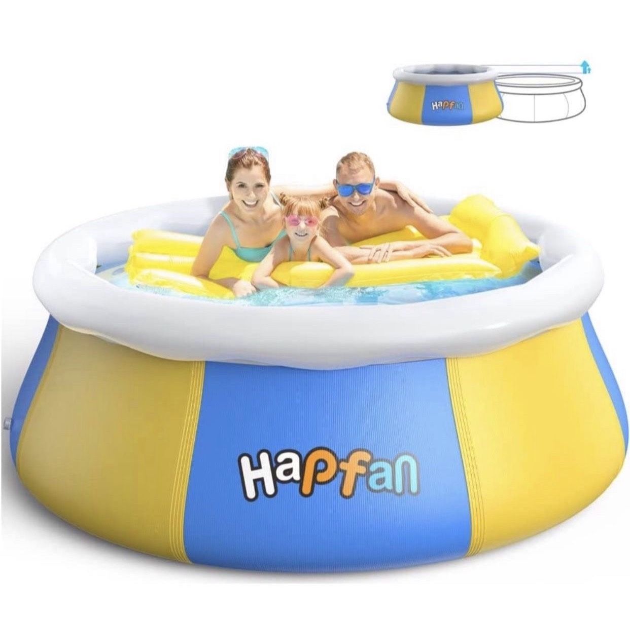 Inflatable Above Ground Pool, 8ft/10ft