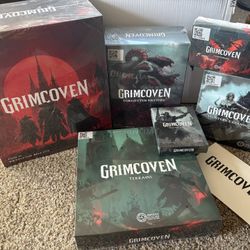GRIMCOVEN Board Game Bundle BRAND NEW