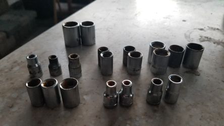 3/8" & 1/4" DRIVE ASST. SOCKETS STD. & METRIC Exotic Sizes