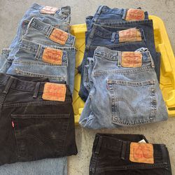 501 button fly pre washed 38x32