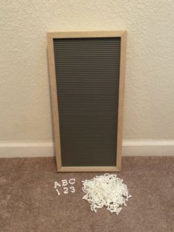 Letter board decor