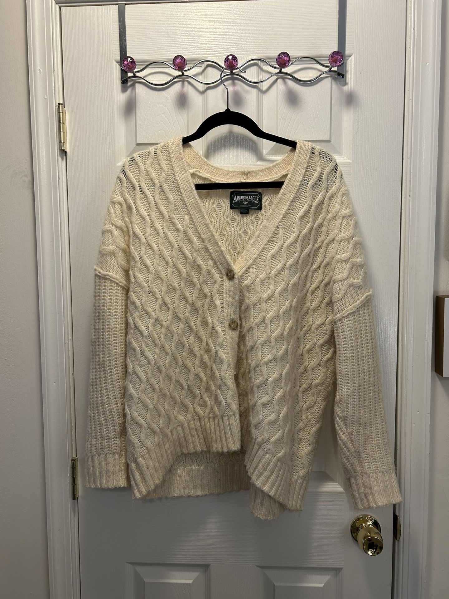 Off White Knit Cardigan