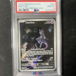 2023 POKEMON SVP EN-SV PROMO 151 ULTRA-PREMIUM COLLECTION #052 MEWTWO PSA 10
