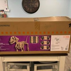 7ft Skeleton Dog Halloween 