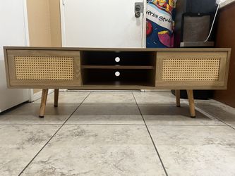 Rattan TV Stand for Living Room