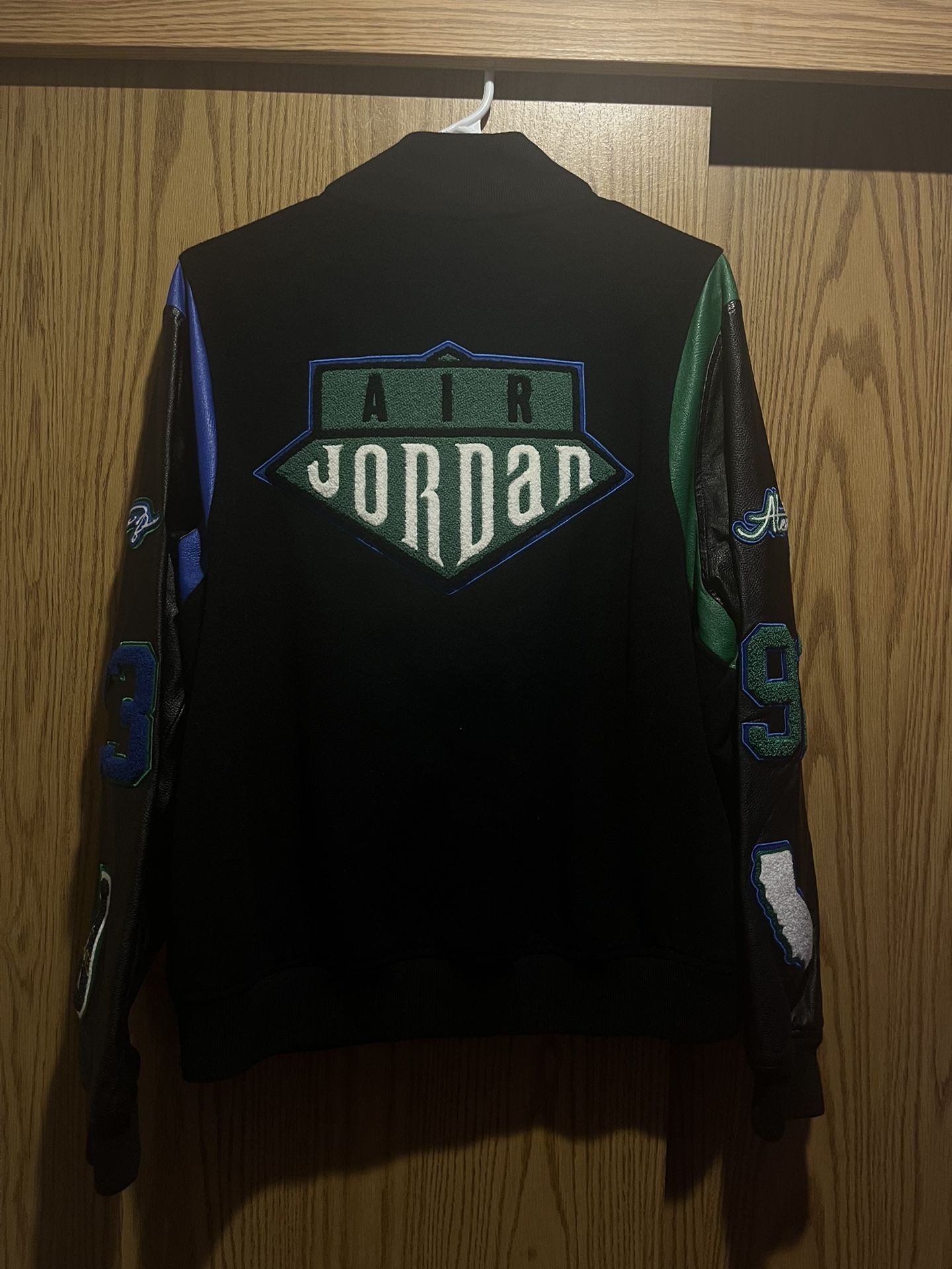 Women’s Jordan X Aleali may Varsity jacket Size S