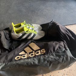 Adidas Bag with Soccer Shoes Men’s Size 11
