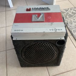 Kicker 10” Sub Woofer And Amplifier 