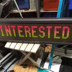 Alpha 7120C electronic sign with wireless remote and many function