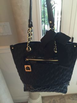 Betsey Johnson black tote bag