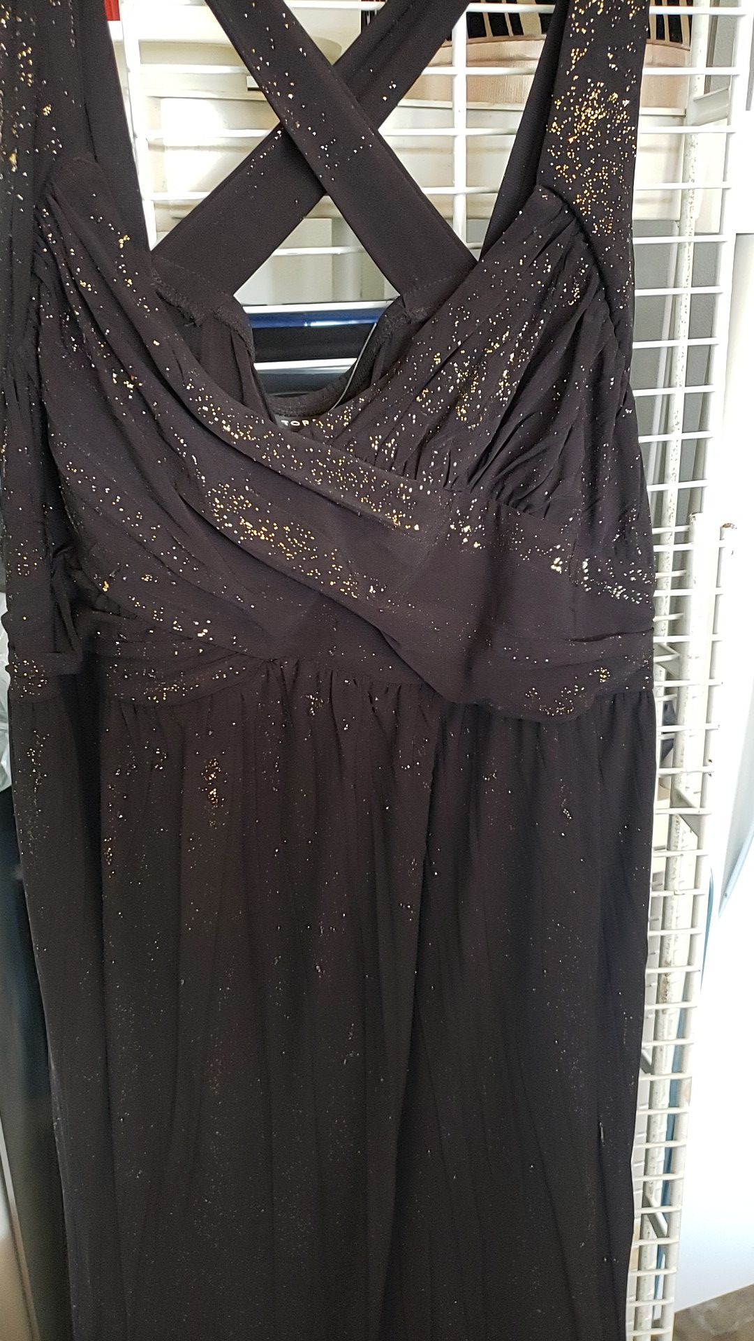 Plus size dress torrid sparkle beautiful black and gold