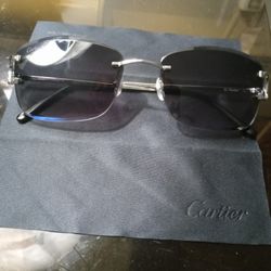 Brand New Cartier Sunglasses Big C  With All Paperwork And Bag