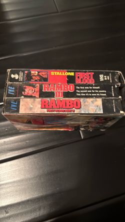 Rambo VHS Trilogy Set – First Blood 1, 2 & 3