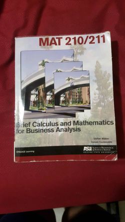Brief Calculus and Mathmatics for Business Analysis
