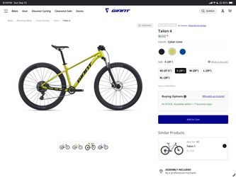 Giant 27.5 Mountain bike TeLon Model