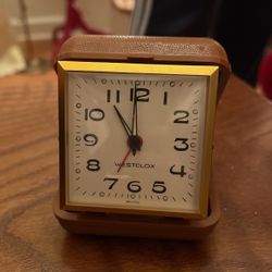 Vintage Westclox Travel Alarm Clock Wind-up