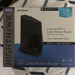 WIFI CABLE MODERM ROUTER AX2700