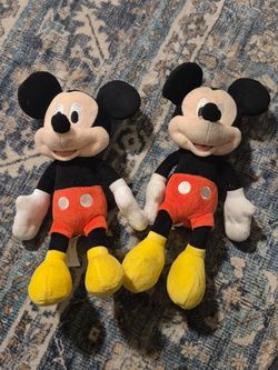 Plush Toys Lot Featuring Disney's Mickey Mouse, Olaf, Superman, and Ernie