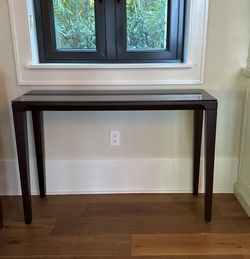 Calligaris Edi & Paolo Ciani, S.T.C. Vogue Glass and wood console table CS/5001