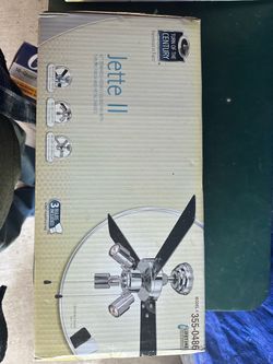 Turn of the Century Jette II 42 inch Ceiling Fan Chrome Finish with Light Kit