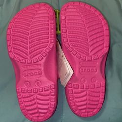 brand new pink crocs