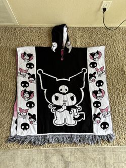 Sanrio Kuromi Zarape/ Poncho For Valentine’s XL