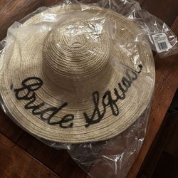 Bride Squad Natural Straw Hats