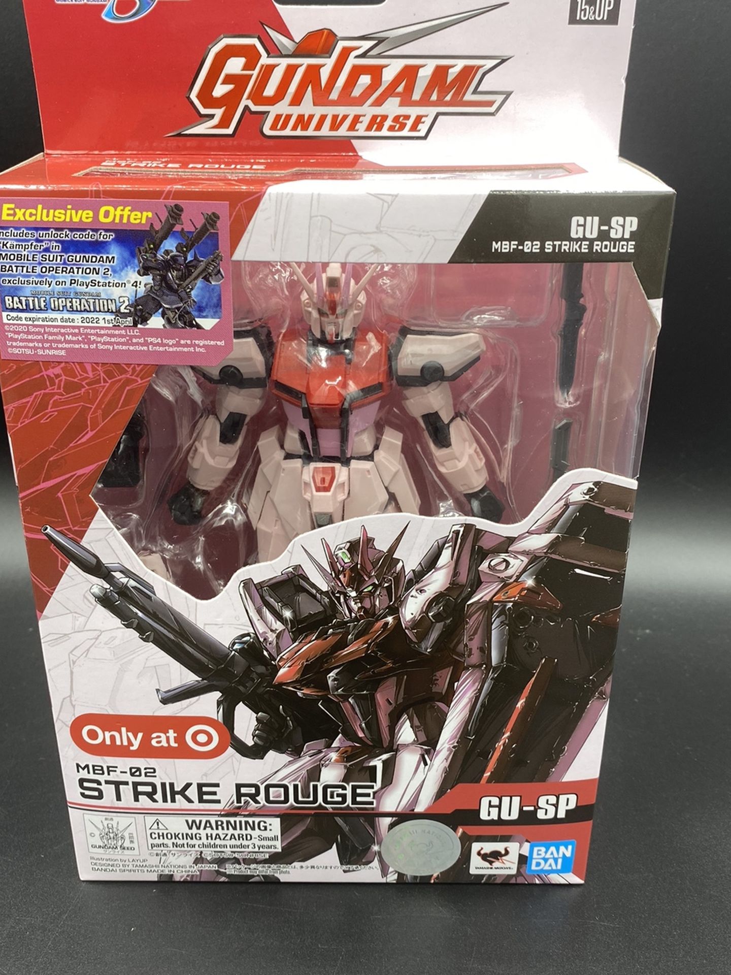 Bandi Gundam Universe MBF-02 STRIKE ROUGE GU SP Target Exclusive - NEW 2021
