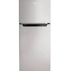 New Sealed Danby 4.2 cu. ft. Compact Fridge Top Mount in Stainless Steel