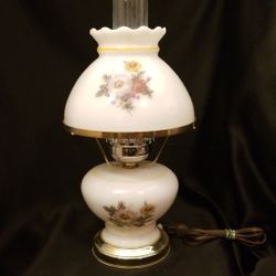 Vintage glass table lamp
