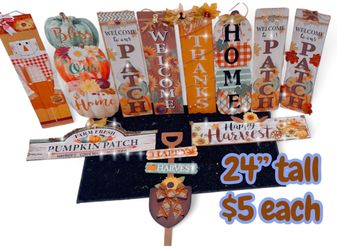 Fall Hanging Signs
