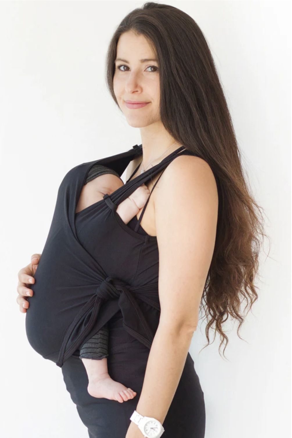 Nesting Days Newborn Baby Carrier, Black XS