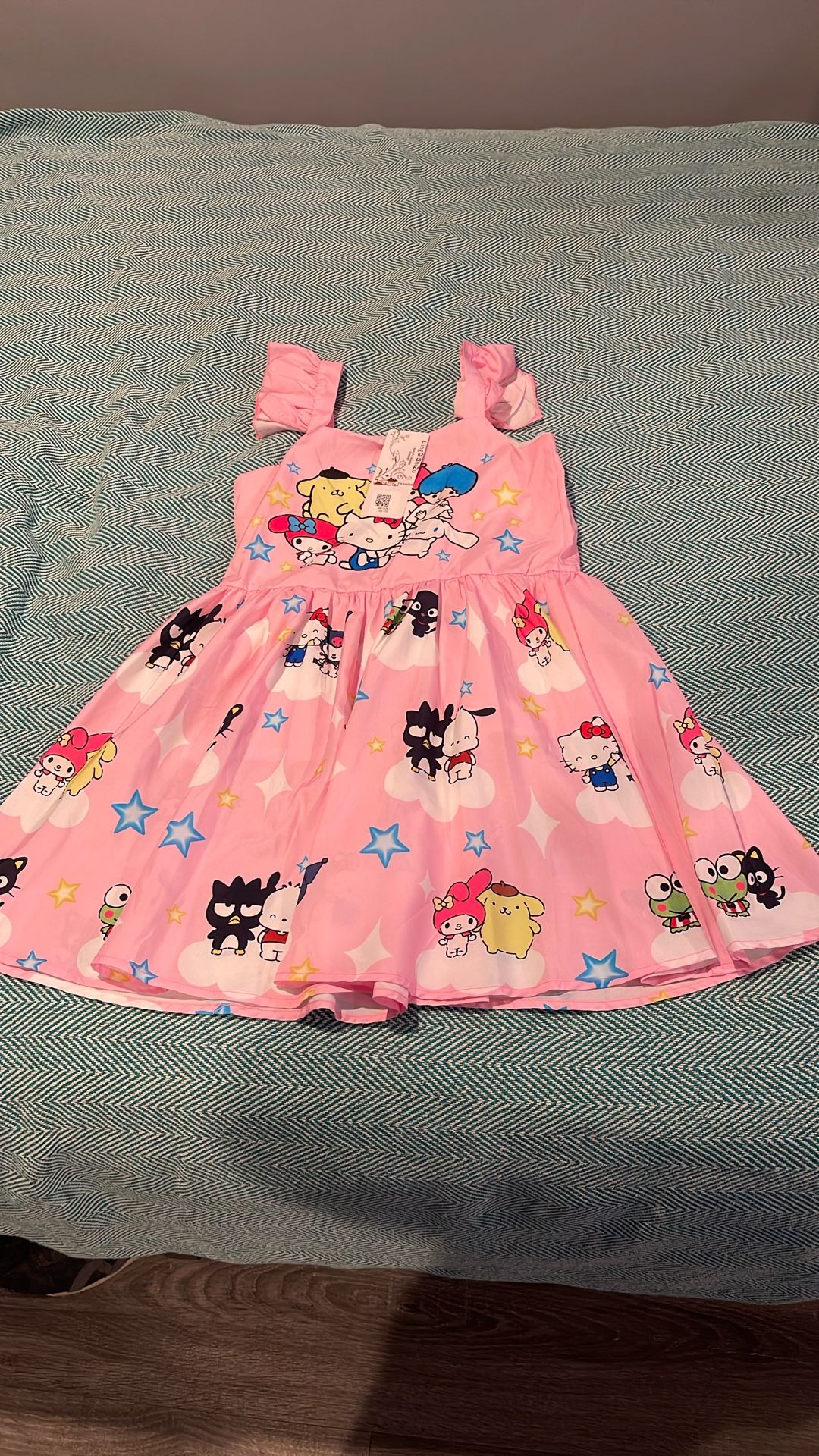 Toddler Girls Dresses Kids Summer Clothes Ruffle Sleeve Back Dress Baby Party Sundress