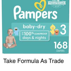 Pampers Size  3-Baby Dry Diapers Pañales 