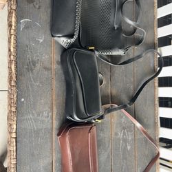 FREE Crossbody Bags Bundle Black Brown Faux Leather Purse Set